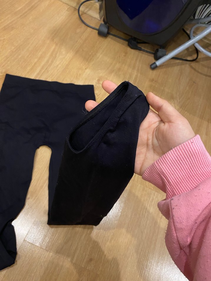 Kadın Siyah Sıkı Kesim cimnastik taytı - Görsel 3