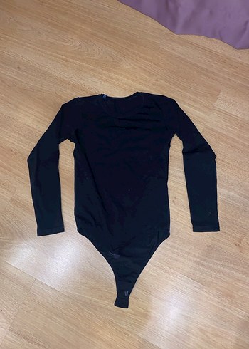 Siyah çıtçıtlı kadın badi - Görsel 2