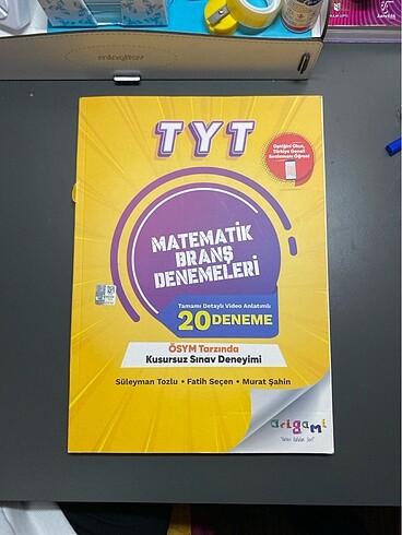Tammat Yayıncılık Origami TYT Matematik 20?li Branş Deneme YKS