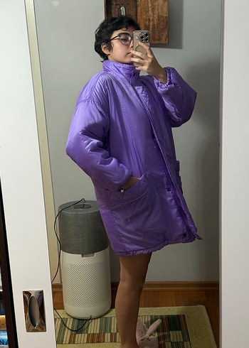 l Beden Vintage Mor Oversize Mont