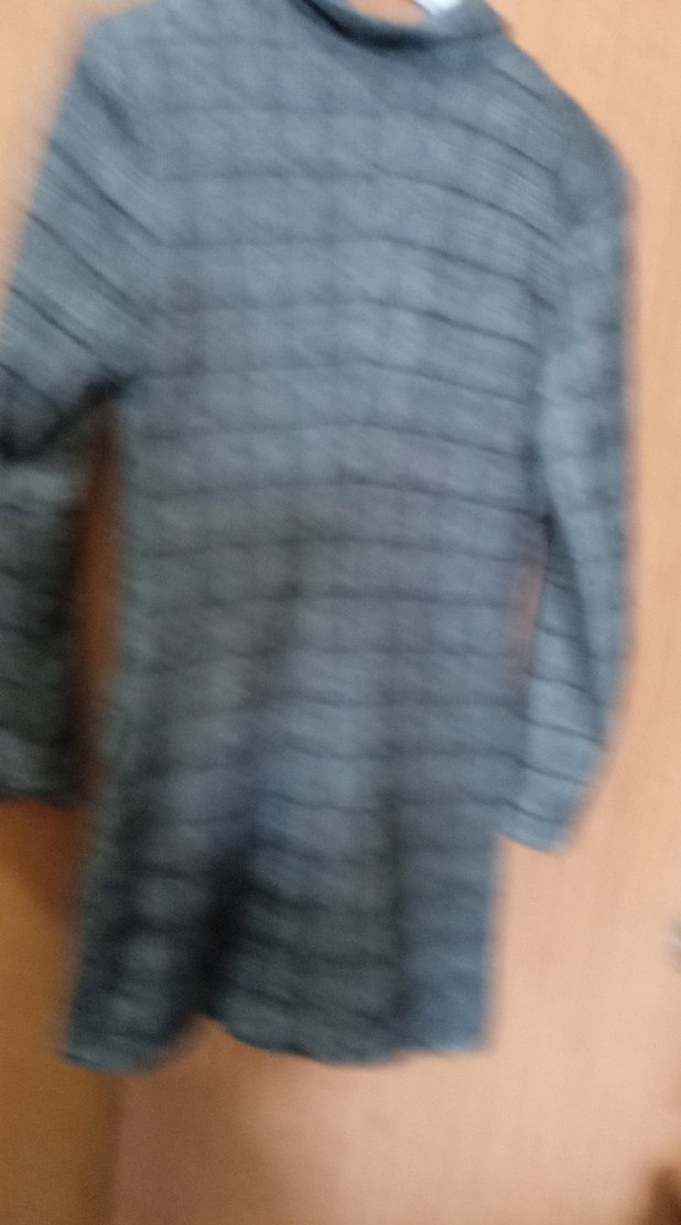 Düğmeli Gri Uzun Kadın Ceket - Görsel 4