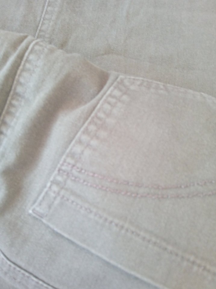 Keten Kumaş Kemerli haki siyah Kadın Pantolon - Görsel 4