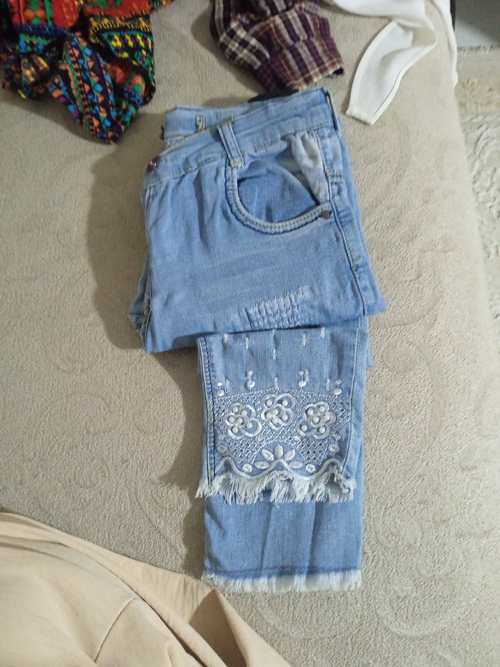 mavii tonlu rahat kesim midi kot pantolon - Görsel 4