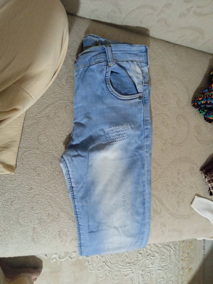 mavii tonlu rahat kesim midi kot pantolon - Görsel 5