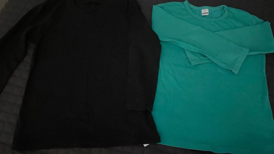 Çocuk  Siyah Uzun Kollu Basic Sweatshirt - Görsel 2