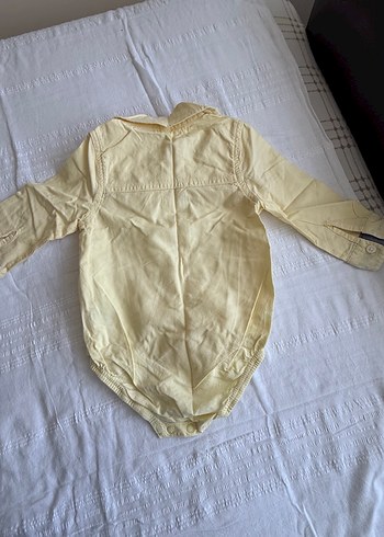 Sarı Uzun Kollu Bebek Çıtçıtlı Body - Görsel 3