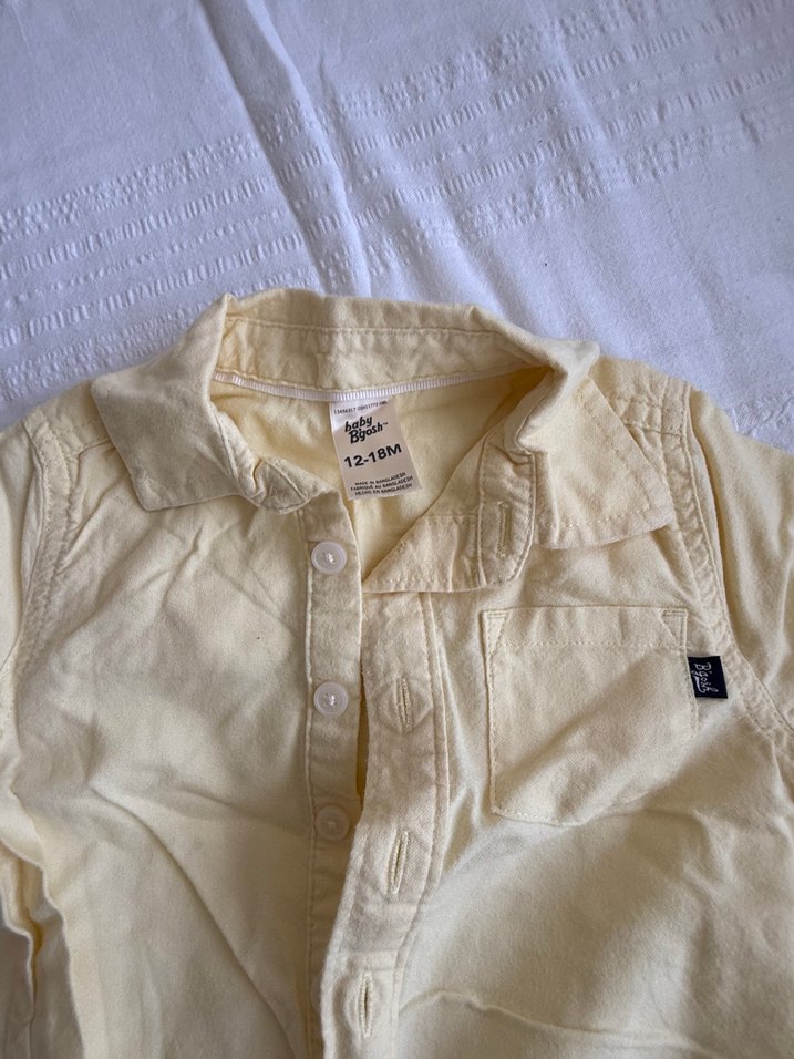 Sarı Uzun Kollu Bebek Çıtçıtlı Body - Görsel 2