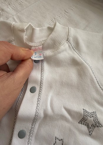 Bebek Erkek Hastane Kıyafeti, Pamuk, Uzun Kollu 4 adet tulum - Görsel 4