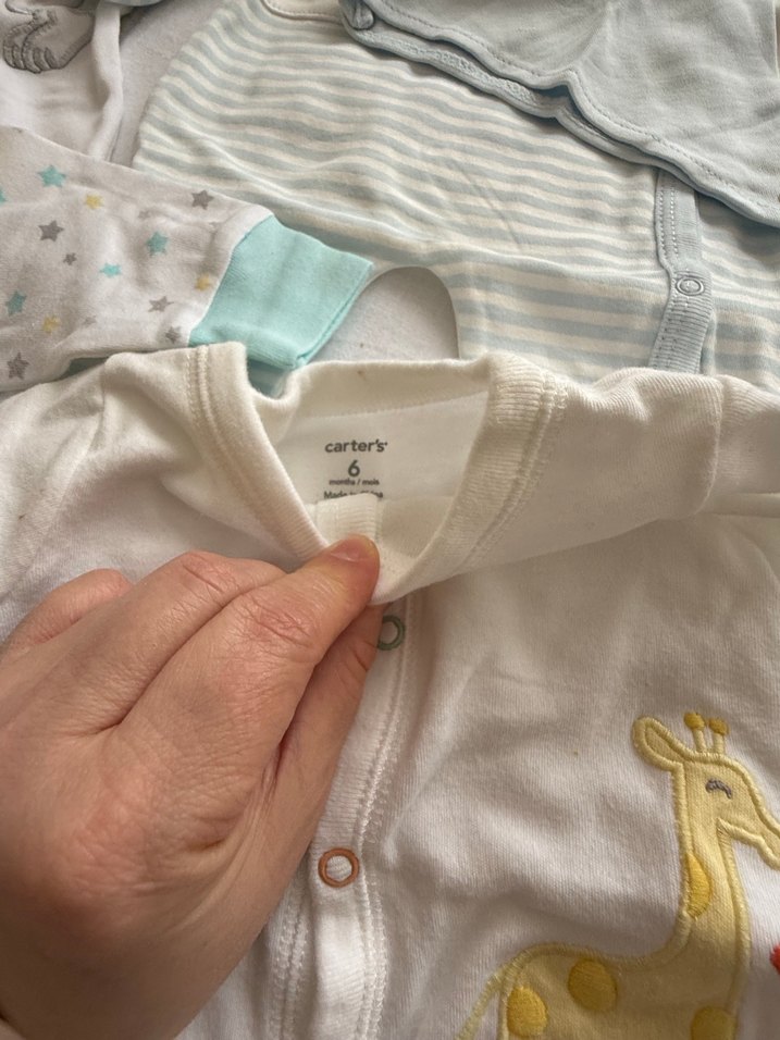 Bebek Erkek Hastane Kıyafeti, Pamuk, Uzun Kollu 4 adet tulum - Görsel 2