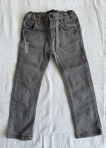 Gri Erkek Çocuk Denim Pantolon
