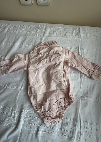 Bej Uzun Kollu Bebek Body Gömlek - Görsel 3