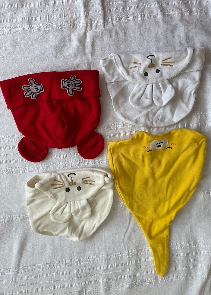 Bebek şapka 4 adet - Görsel 2