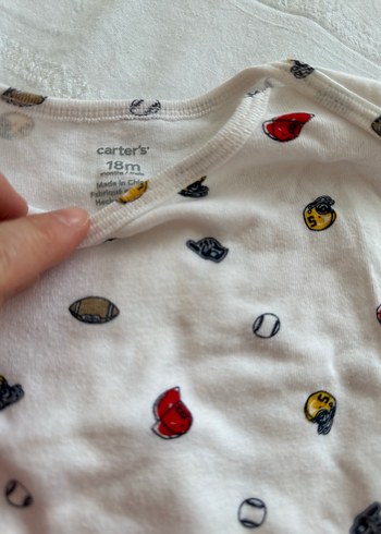 Renkli Desenli Kısa Kollu Bebek Body - Görsel 3