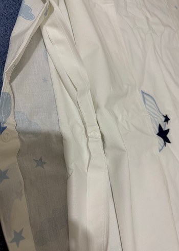 Mavi Ay ve Yıldız Desenli Çocuk Uyku Seti - Görsel 7