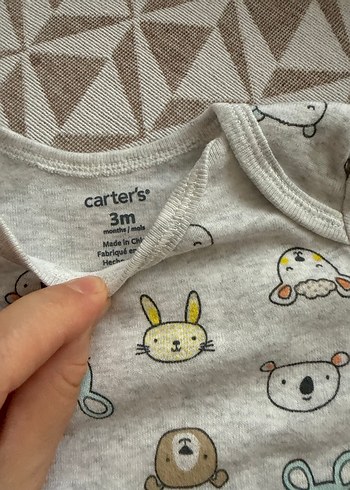 Uzun Kollu Gri Bebek Body - Görsel 2