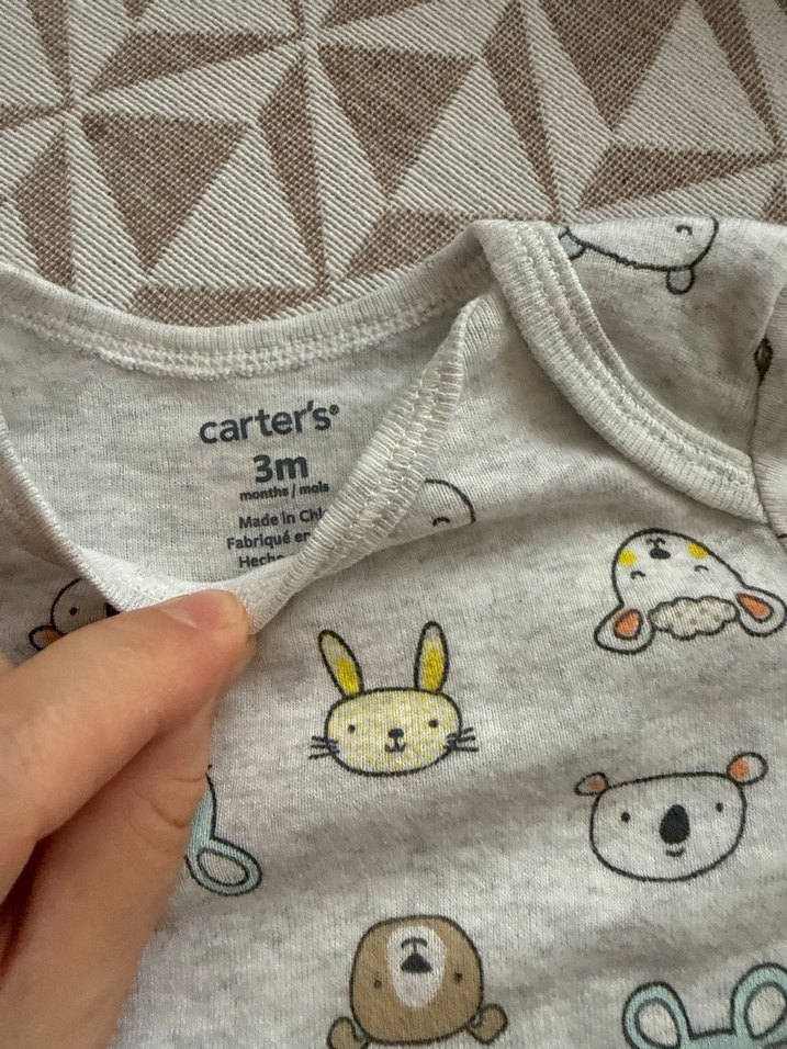 Uzun Kollu Gri Bebek Body - Görsel 2