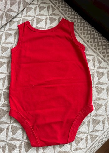 Kolsuz Kırmızı Erkek Bebek Body - Görsel 2