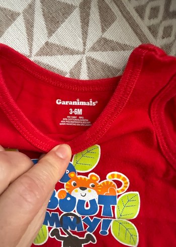 Kolsuz Kırmızı Erkek Bebek Body - Görsel 3