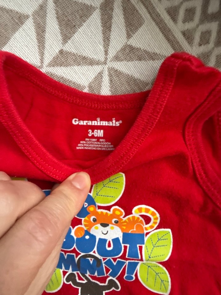 Kolsuz Kırmızı Erkek Bebek Body - Görsel 3