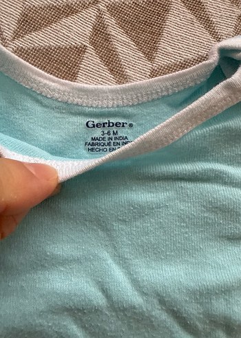 Turkuaz Kısa Kollu Bebek Body - Görsel 2