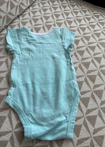 Turkuaz Kısa Kollu Bebek Body - Görsel 3
