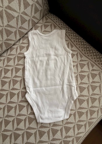 Carters Beyaz Kolsuz Bebek Body - Görsel 3