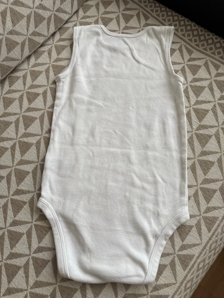 Beyaz Kolsuz Bebek Body - Görsel 3