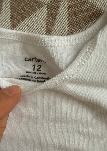Carters Bebek Beyaz Kısa Kollu Body - Görsel 2