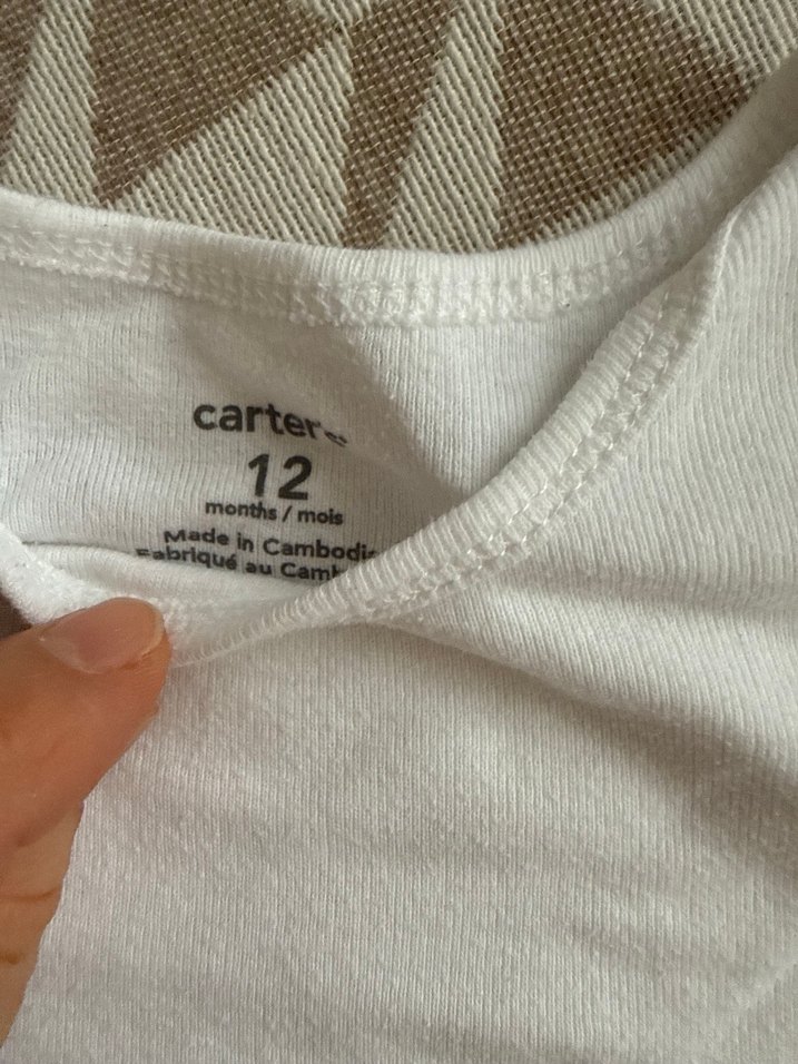 Carters Bebek Beyaz Kısa Kollu Body - Görsel 2