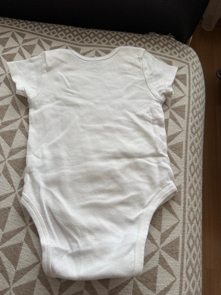 Bebek Kısa Kollu Beyaz Body - Görsel 3