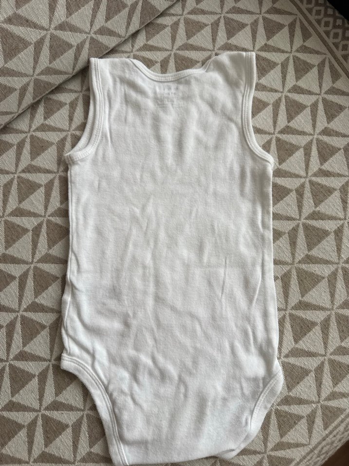 Carters Bebek Askılı Beyaz Body - Görsel 3