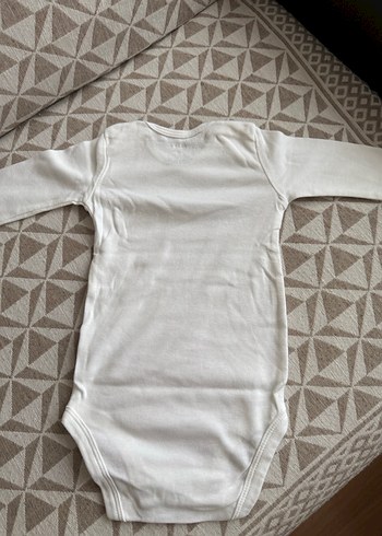 Beyaz Uzun Kollu Bebek Body - Görsel 3