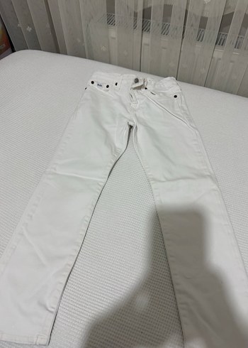 Polo Ralph Lauren Beyaz Duz Kesim Jean Pantolon