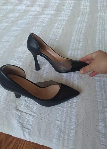 36 Beden Siyah stiletto yeni