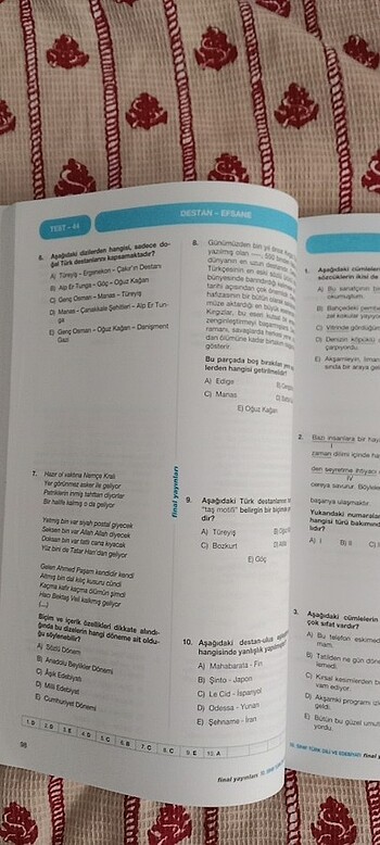  10.sinif test kitabı 