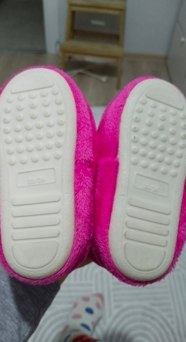 Kız Çocuk Pembe Nakışlı Sıcak Ev Terliği - Görsel 4