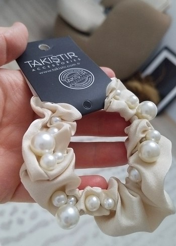 Mavi Peluş Çiçekli Saç Tokası - Görsel 7