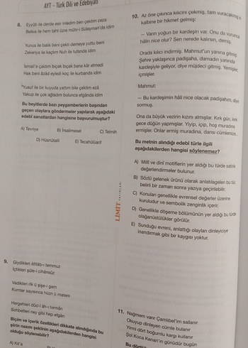 Türk Dili ve Edebiyatı Denemeleri - 24x24 Soru - Görsel 6