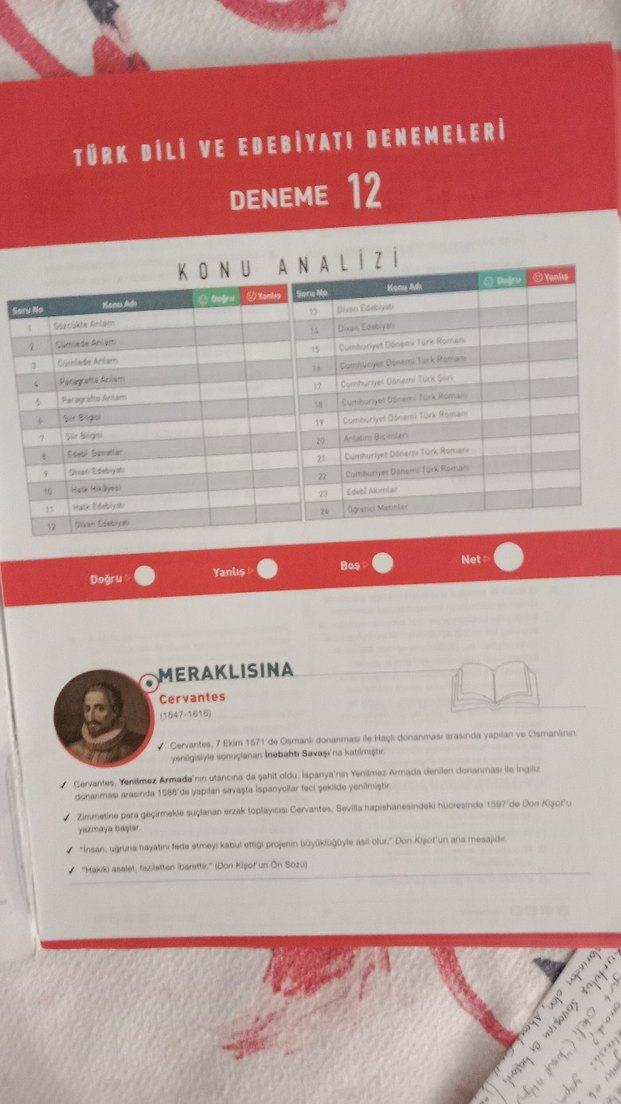 Türk Dili ve Edebiyatı Denemeleri - 24x24 Soru - Görsel 2