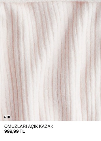 Hm Omuzları Açık Kazak - Görsel 2