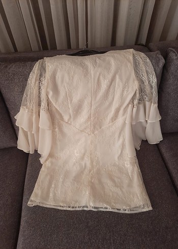 xl Beden beyaz Renk Dantel Detaylı Beyaz Bohem Midi Elbise