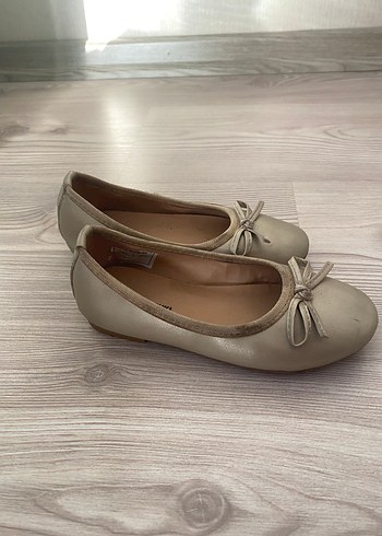 Kız Çocuk Bej Fiyonklu Babet - Görsel 4