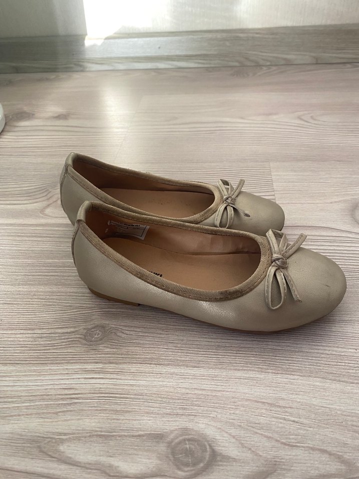 Kız Çocuk Bej Fiyonklu Babet - Görsel 4