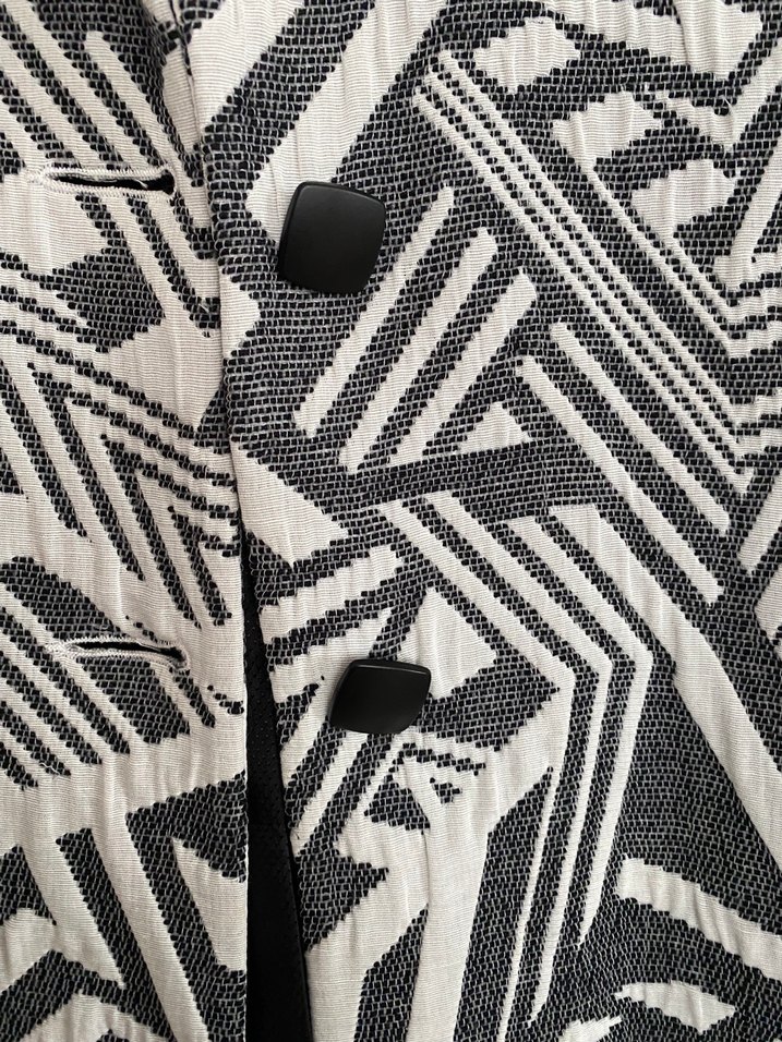 Adl Kadın Gri karışık Desenli Ceket - Görsel 4