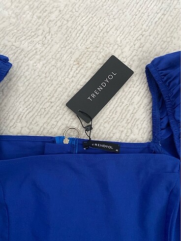 xl Beden mavi Renk Crop bluz