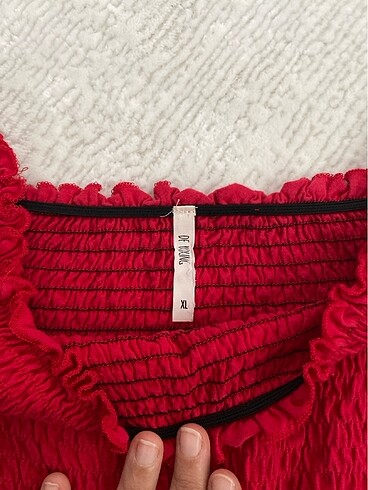 xl Beden kırmızı Renk Crop bluz