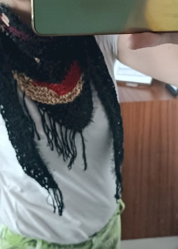 Nakışlı Bohem Örgü Kadın boyunluk - Görsel 9