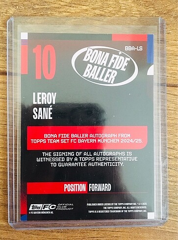  Leroy Sane /50 Auto