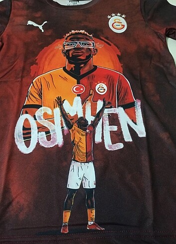9 Yaş Beden çeşitli Renk OSİMHEN Galatasaray forması alt üst takım