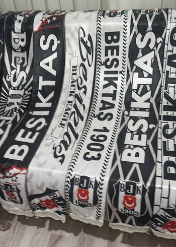 Beşiktaş çift taraflı şal - Görsel 3
